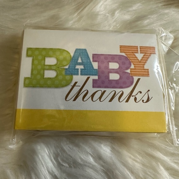 🧡10/$10 Hallmark Green and Blue Baby Thanks Cards - Picture 1 of 3